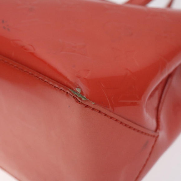 LOUIS VUITTON Monogram Vernis Wilshire PM Bag Orenge Sunset M93644 Auth 130399