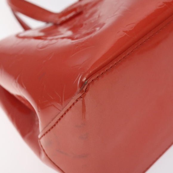 LOUIS VUITTON Monogram Vernis Wilshire PM Bag Orenge Sunset M93644 Auth 130399