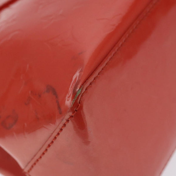 LOUIS VUITTON Monogram Vernis Wilshire PM Bag Orenge Sunset M93644 Auth 130399