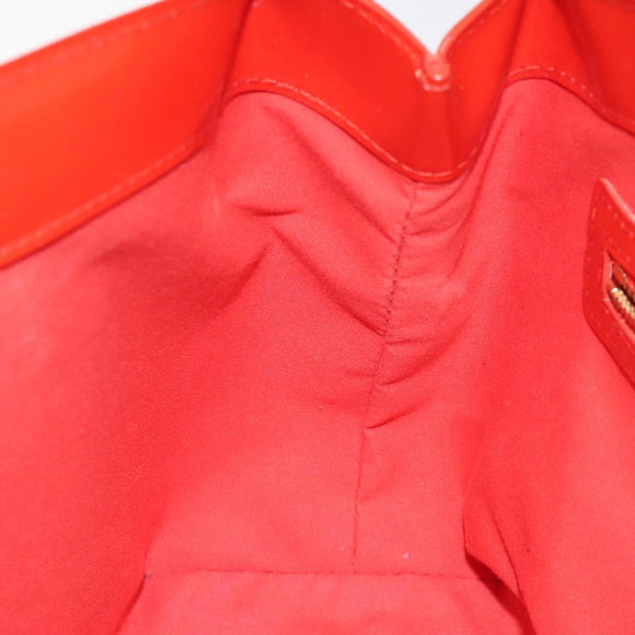 LOUIS VUITTON Monogram Vernis Wilshire PM Bag Orenge Sunset M93644 Auth 130399