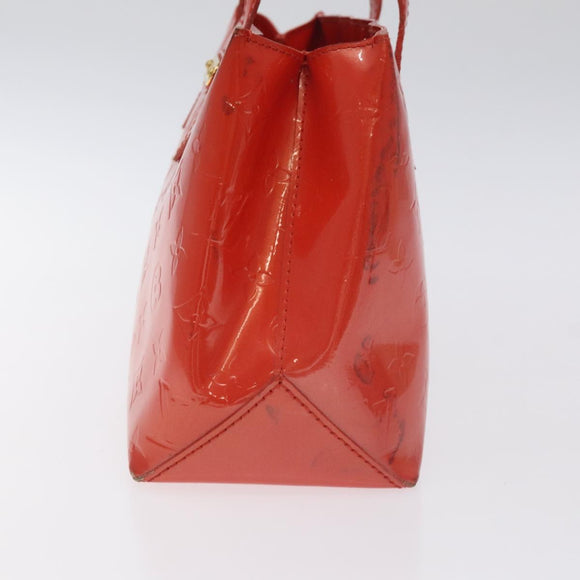 LOUIS VUITTON Monogram Vernis Wilshire PM Bag Orenge Sunset M93644 Auth 130399
