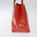 LOUIS VUITTON Monogram Vernis Wilshire PM Bag Orenge Sunset M93644 Auth 130399-4