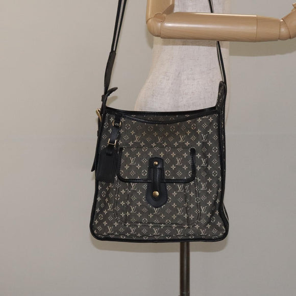 LOUIS VUITTON Monogram Mini Buzas Marie Kate Bag Black M92320 LV Auth 130403