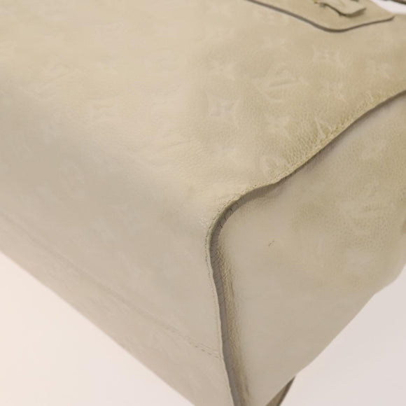 LOUIS VUITTON Monogram Empreinte Lumineuse PM Bag 2way White M93411 Auth 130404