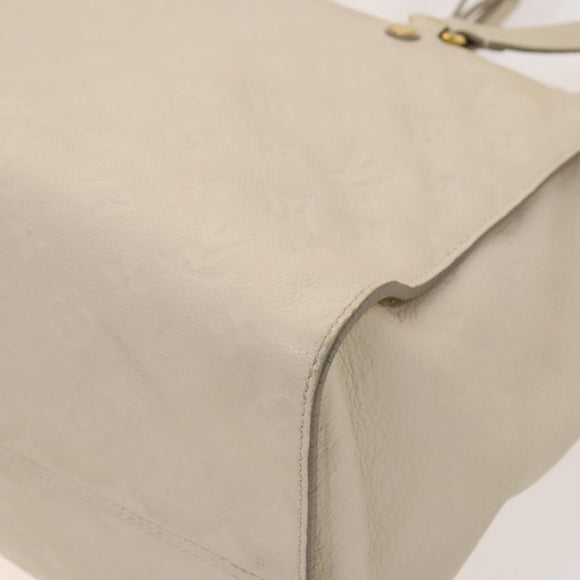 LOUIS VUITTON Monogram Empreinte Lumineuse PM Bag 2way White M93411 Auth 130404