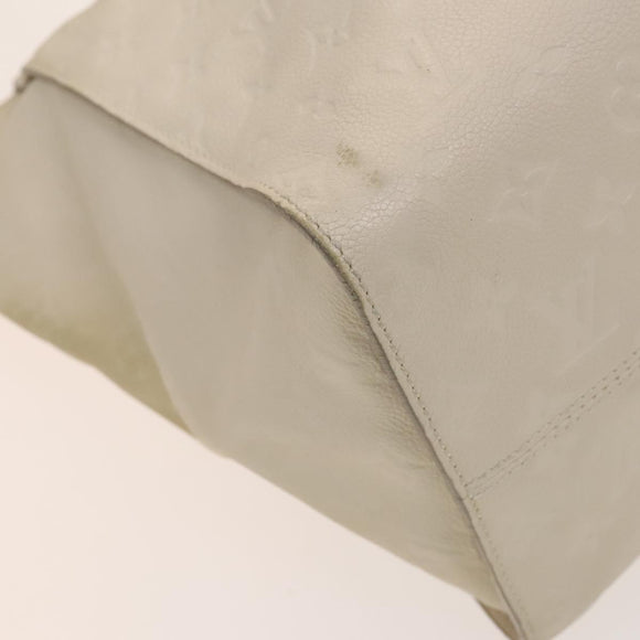 LOUIS VUITTON Monogram Empreinte Lumineuse PM Bag 2way White M93411 Auth 130404
