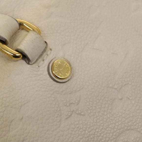 LOUIS VUITTON Monogram Empreinte Lumineuse PM Bag 2way White M93411 Auth 130404