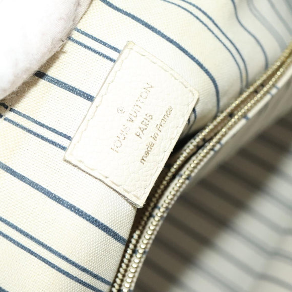 LOUIS VUITTON Monogram Empreinte Lumineuse PM Bag 2way White M93411 Auth 130404