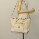LOUIS VUITTON Monogram Empreinte Lumineuse PM Bag 2way White M93411 Auth 130404-23