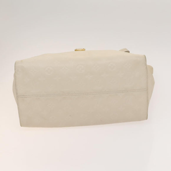 LOUIS VUITTON Monogram Empreinte Lumineuse PM Bag 2way White M93411 Auth 130404
