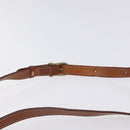 CELINE Macadam Canvas Shoulder Bag PVC Leather Brown Gold Auth 130409-8