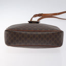 CELINE Macadam Canvas Shoulder Bag PVC Leather Brown Gold Auth 130409-5