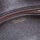 Christian Dior Trotter Canvas Shoulder Bag Brown Gold Auth 130411-18