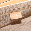 Christian Dior Trotter Canvas Street Chic Shoulder Bag Brown Gold Auth 130412-17