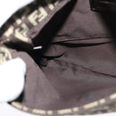 FENDI Zucchino Canvas Mamma Shoulder Bag Brown Auth 130418-21