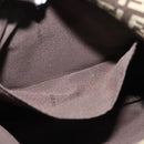 FENDI Zucchino Canvas Mamma Shoulder Bag Brown Auth 130418-22