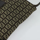 FENDI Zucchino Canvas Mamma Shoulder Bag Brown Auth 130418-6