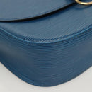 LOUIS VUITTON Epi Saint Cloud GM Shoulder Bag Toledo Blue M52195 LV Auth 130456-10