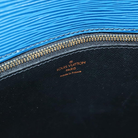 LOUIS VUITTON Epi Saint Cloud GM Shoulder Bag Toledo Blue M52195 LV Auth 130456