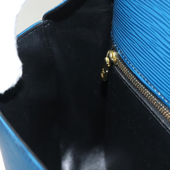 LOUIS VUITTON Epi Saint Cloud GM Shoulder Bag Toledo Blue M52195 LV Auth 130456