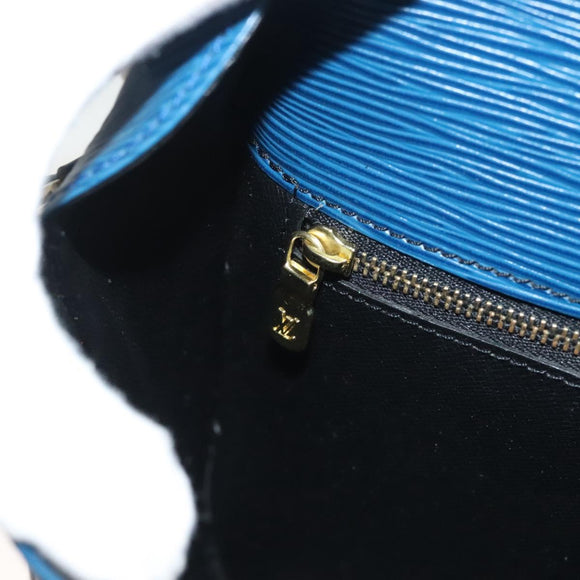 LOUIS VUITTON Epi Saint Cloud GM Shoulder Bag Toledo Blue M52195 LV Auth 130456