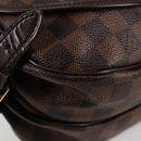 LOUIS VUITTON Damier Ebene Saumur 30 Shoulder Bag SPO N48081 LV Auth 130461V-17