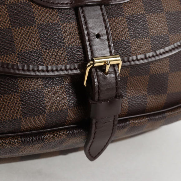 LOUIS VUITTON Damier Ebene Saumur 30 Shoulder Bag SPO N48081 LV Auth 130461V