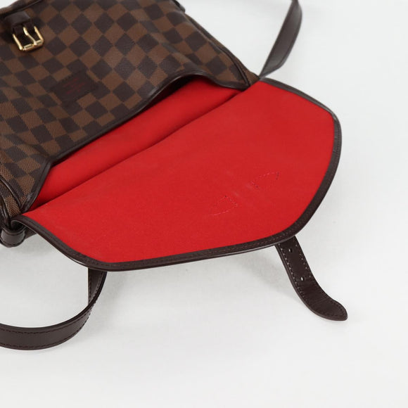 LOUIS VUITTON Damier Ebene Saumur 30 Shoulder Bag SPO N48081 LV Auth 130461V