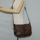 LOUIS VUITTON Damier Ebene Saumur 30 Shoulder Bag SPO N48081 LV Auth 130461V-26