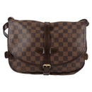 LOUIS VUITTON Damier Ebene Saumur 30 Shoulder Bag SPO N48081 LV Auth 130461V-2