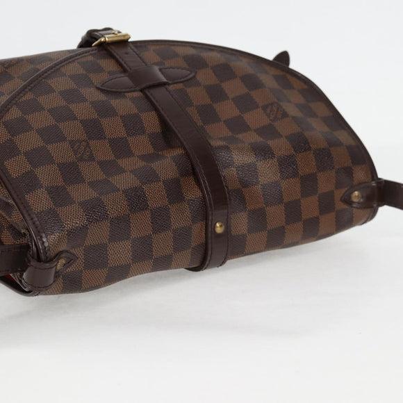 LOUIS VUITTON Damier Ebene Saumur 30 Shoulder Bag SPO N48081 LV Auth 130461V