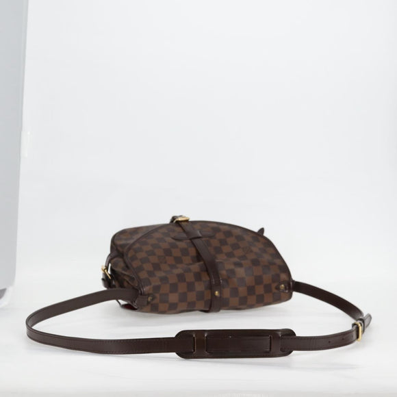 LOUIS VUITTON Damier Ebene Saumur 30 Shoulder Bag SPO N48081 LV Auth 130461V