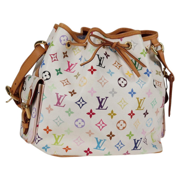 LOUIS VUITTON Monogram Multicolor Petit Noe Shoulder Bag M42229 Auth 130467V