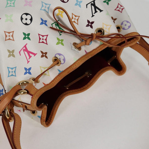 LOUIS VUITTON Monogram Multicolor Petit Noe Shoulder Bag M42229 Auth 130467V