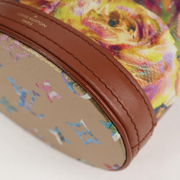 LOUIS VUITTON LV Garden Nano Bucket Shoulder Bag Beige M81724 LV Auth 130468SM