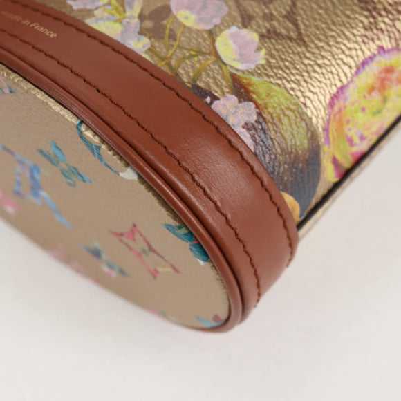 LOUIS VUITTON LV Garden Nano Bucket Shoulder Bag Beige M81724 LV Auth 130468SM