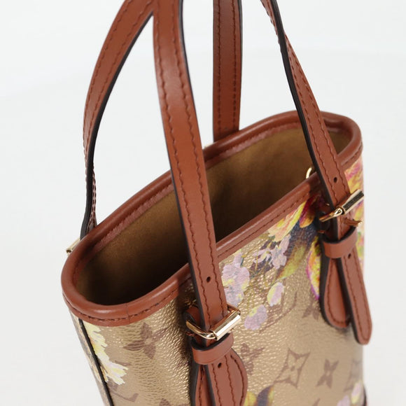 LOUIS VUITTON LV Garden Nano Bucket Shoulder Bag Beige M81724 LV Auth 130468SM