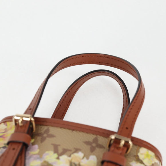 LOUIS VUITTON LV Garden Nano Bucket Shoulder Bag Beige M81724 LV Auth 130468SM