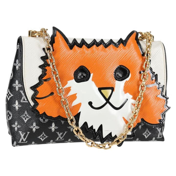 LOUIS VUITTON Catgram Cat Pochette Shoulder Bag Black M52935 LV Auth 130472A