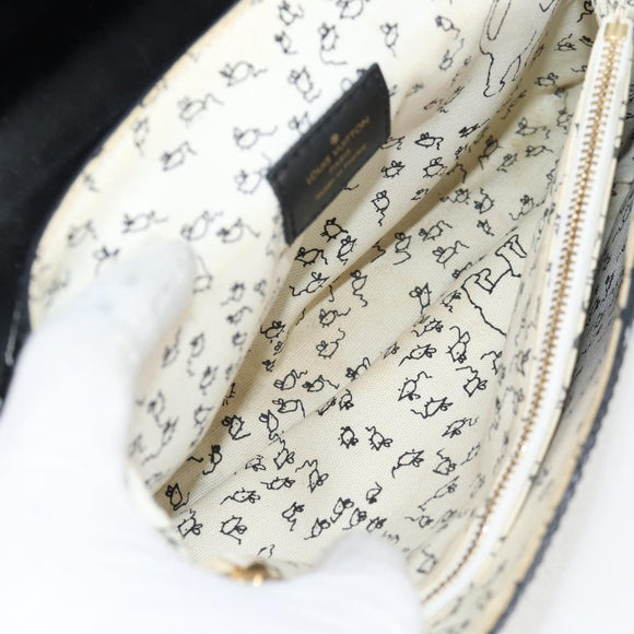 LOUIS VUITTON Catgram Cat Pochette Shoulder Bag Black M52935 LV Auth 130472A