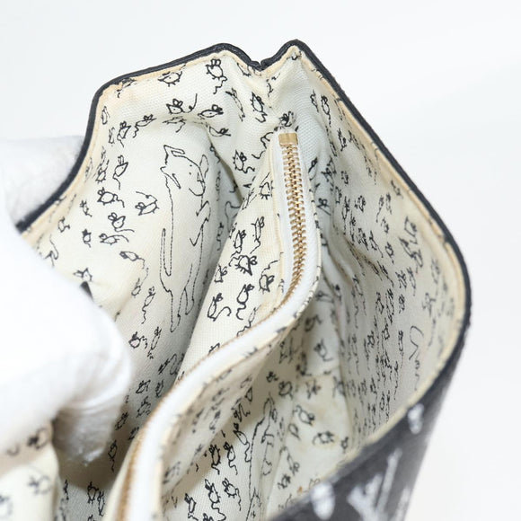 LOUIS VUITTON Catgram Cat Pochette Shoulder Bag Black M52935 LV Auth 130472A