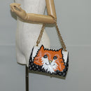 LOUIS VUITTON Catgram Cat Pochette Shoulder Bag Black M52935 LV Auth 130472A-26
