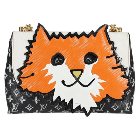 LOUIS VUITTON Catgram Cat Pochette Shoulder Bag Black M52935 LV Auth 130472SM