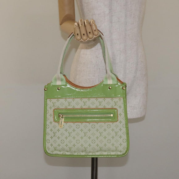 LOUIS VUITTON Monogram Mini Sac Catline Bag Almond Green M92931 LV Auth 130478V