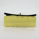 CHANEL Chain Shoulder Bag Leather 2way Yellow CC Auth 130486SM-5