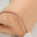 CHANEL Chain Shoulder Bag Lamb Skin Pink Silver CC Auth 130492-9