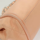 CHANEL Chain Shoulder Bag Lamb Skin Pink Silver CC Auth 130492-15