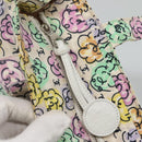 CHANEL Tote Bag Nylon White Silver CC Auth 130496-10