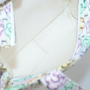 CHANEL Tote Bag Nylon White Silver CC Auth 130496-11