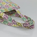 CHANEL Tote Bag Nylon White Silver CC Auth 130496-7